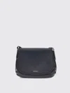 Coccinelle Flap-fastening Leather Cross-body Bag In Black