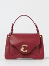 Coccinelle Red Leather Women Handbag In Burgundy