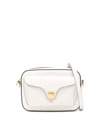 Coccinelle Handbag Grained Leather / Blanco Blanco