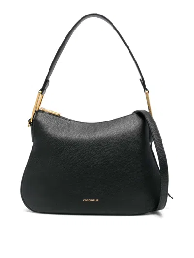 Coccinelle Handbag Grained Leather In Negro