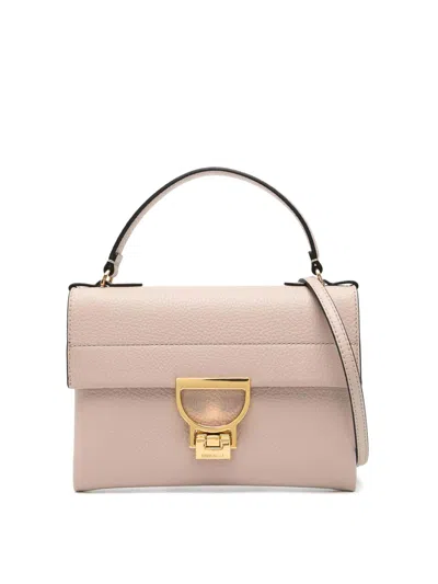 Coccinelle Handbag Grained Leather In Rojo