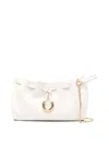 Coccinelle 'isabela' Crossbody Bag In White Leather In Blanco