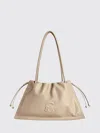 Coccinelle Dulse Suede Shoulder Bag In Neutral