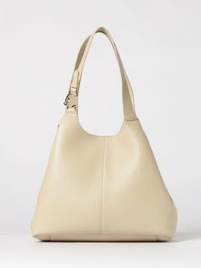 Coccinelle C-easy Large Shoulder Bag In Neutral