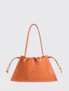 Coccinelle Medium Dulse Shoulder Bag In Orange