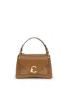 Coccinelle Brown Calf Leather Bos Taurus Handbag In Brown