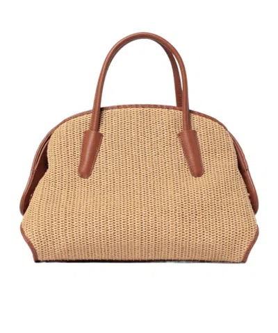 Coccinelle Handle Clutch Bag In Brown