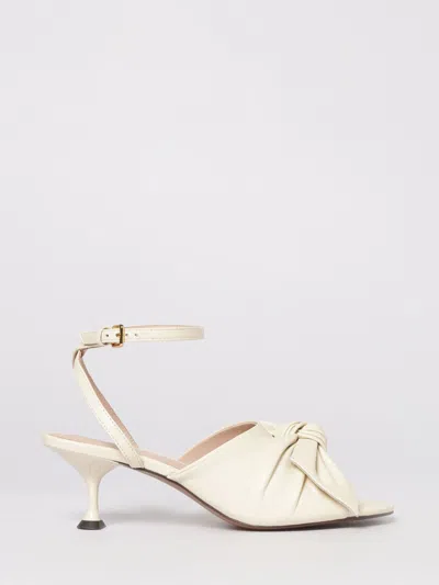 Coccinelle Heeled Sandal  Woman Color Pearl In White