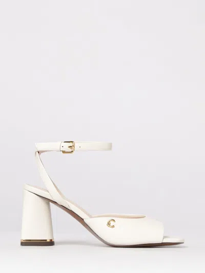 Coccinelle Heeled Sandal  Woman Color Pearl In White