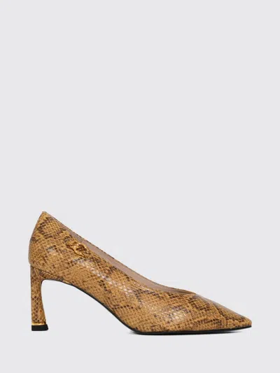 Coccinelle Heeled Sandal Woman Color Honey In Brown