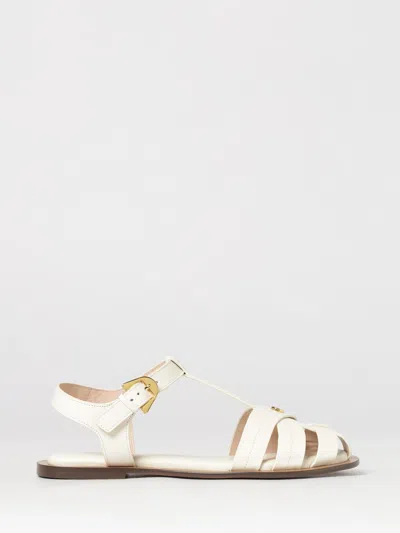 Coccinelle Heeled Sandal Woman Color Pearl In White