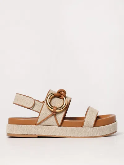 COCCINELLE FLAT SANDALS COCCINELLE WOMAN COLOR NATURAL,G87855067
