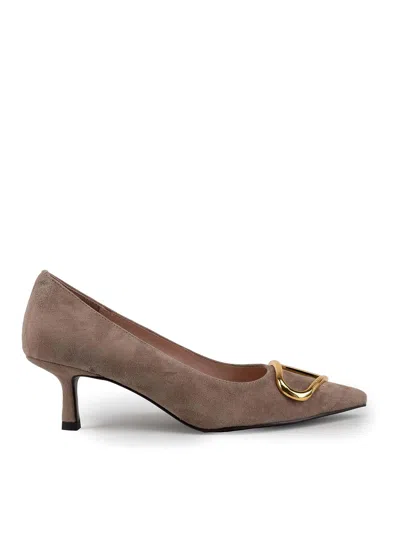 Coccinelle Himma Pumps In Suede In Taupe