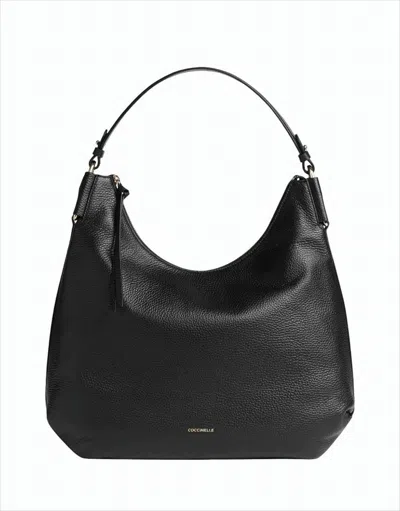 Coccinelle Hobo Bag With Curved Silhouette In White