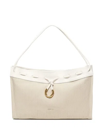 Coccinelle Isabela Linen-cotton Shoulder Bag