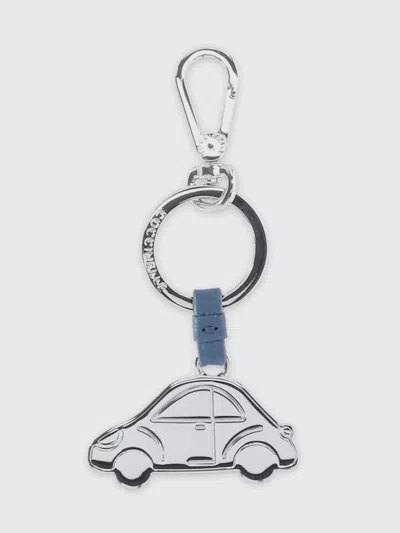 Coccinelle Key Chain  Woman Color Blue In Silver