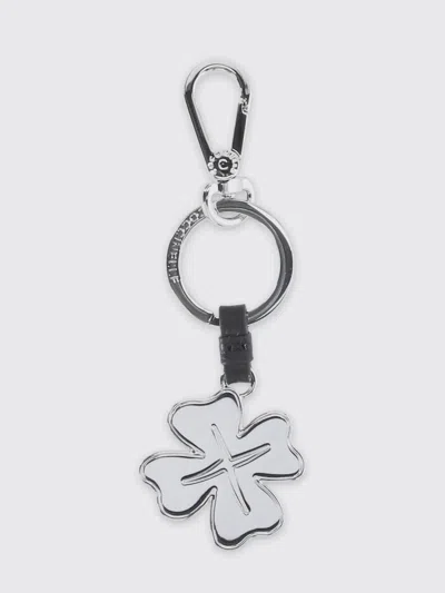Coccinelle Key Chain  Woman Color Black In Silver