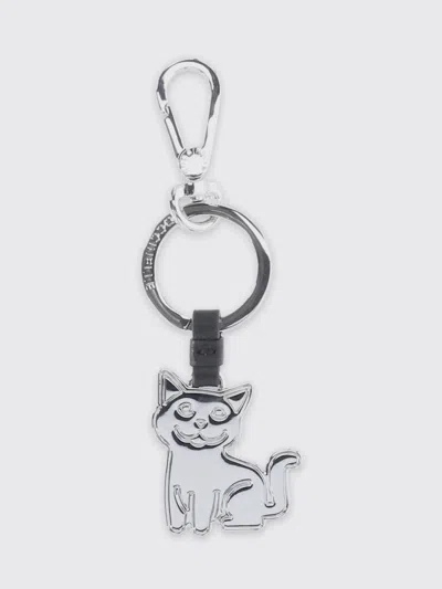 Coccinelle Key Chain  Woman Color Black In Silver