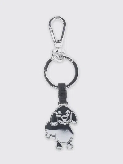 Coccinelle Key Chain  Woman Color Black In Silver