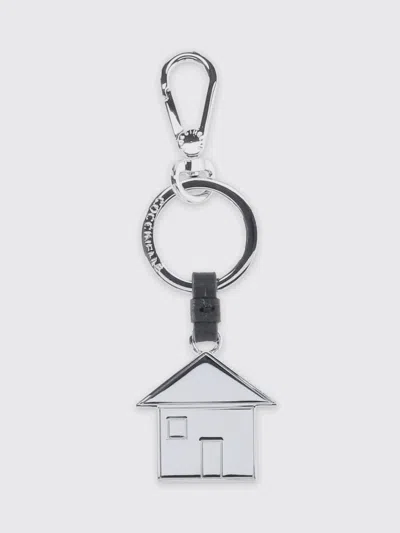 Coccinelle Key Chain  Woman Color Black In Silver