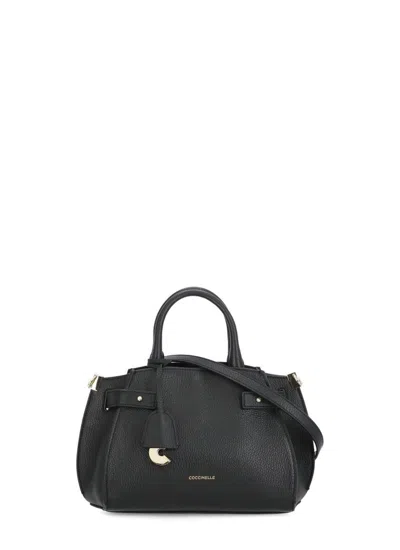 Coccinelle Klich Small Top Handle Bag In Black