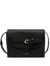 Coccinelle Knot-detail Leather Shoulder Bag In Black