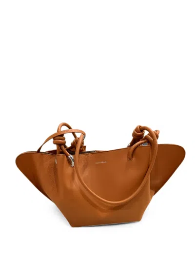 Coccinelle Knotted-handle Tote Bag In Brown