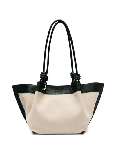 Coccinelle Knotted-handle Tote Bag In Black