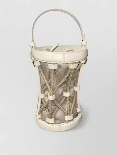 Coccinelle Koi Bucket Bag Handle Rope Detail In Brown