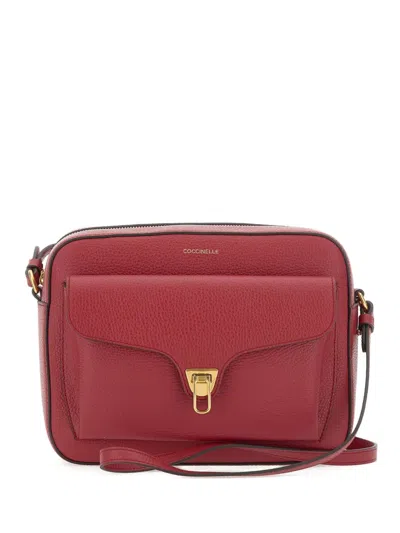 Coccinelle Large Beat Soft Crossbody Bag In Red