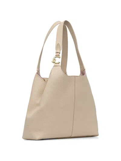 Coccinelle Large C-easy Tote Bag In Neutral