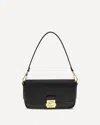 Coccinelle Large C-me Lock Shoulder Bag In Black