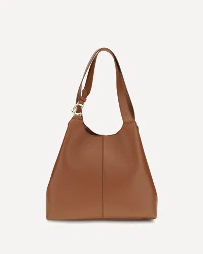 Coccinelle Large C-easy Tote Bag In Brown