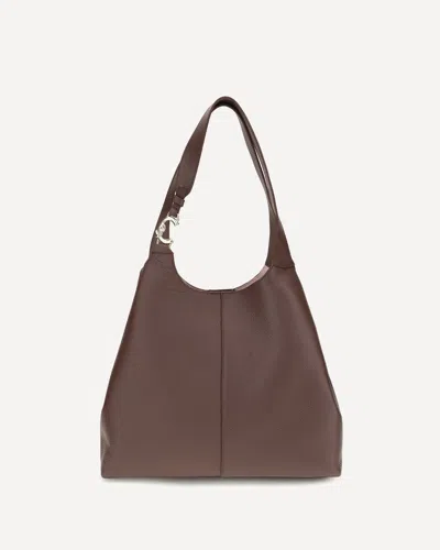 Coccinelle Large C-easy Tote Bag In Brown
