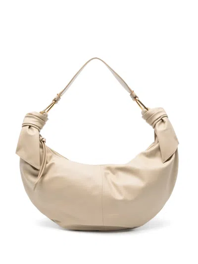 Coccinelle Large Furoshiki Knotted-handle Shoulder Bag In Purple