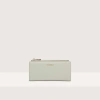 COCCINELLE LARGE GRAINED LEATHER WALLET METALLIC SOFT
