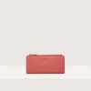 COCCINELLE LARGE GRAINED LEATHER WALLET METALLIC TRICOLOR