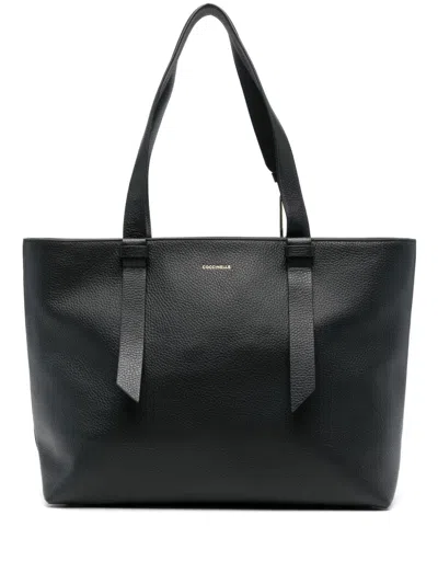 Coccinelle Large Malory Tote Bag In Black