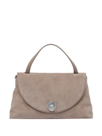 Coccinelle Large Nikla Suede Tote Bag In Neutral