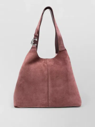 Coccinelle Large Shoulder Bag Easy Line In Pink