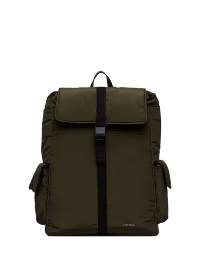 Coccinelle Large Smart To Go Buckled Backpack In Brown