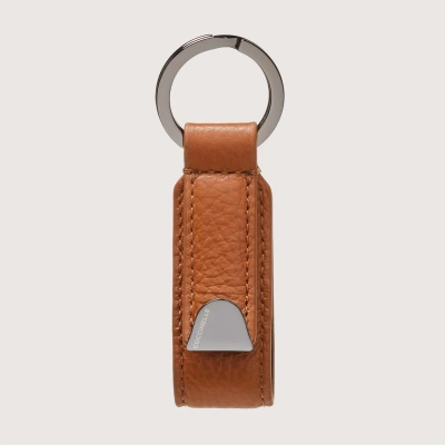 Coccinelle Leather And Metal Key Ring Smart To Go In Cuir
