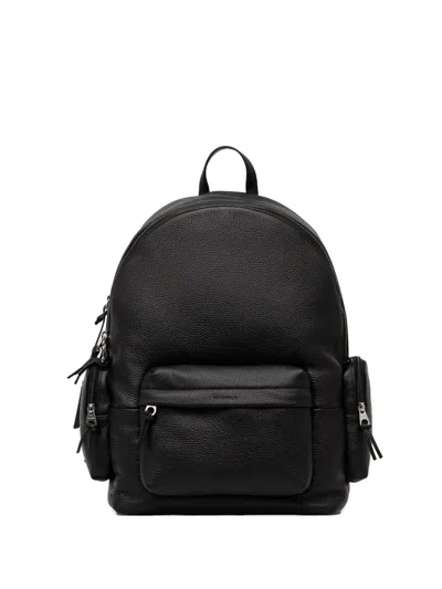 Coccinelle Leather Backpack In Black