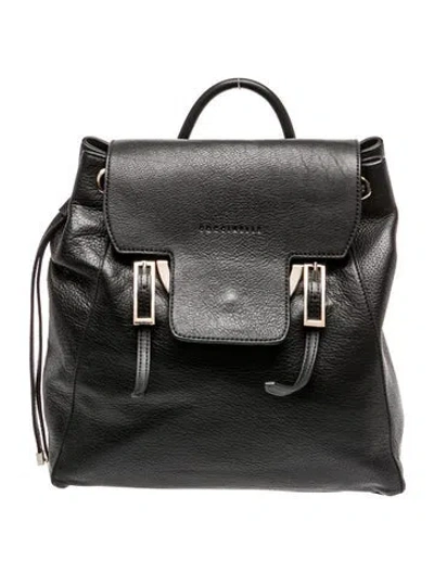 Pre-owned Coccinelle Leather Backpack In Black