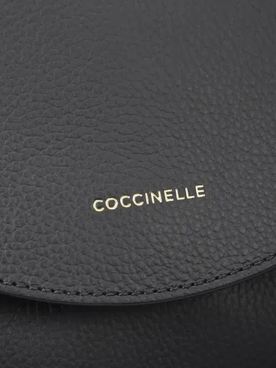 Coccinelle Leather Backpack In Black