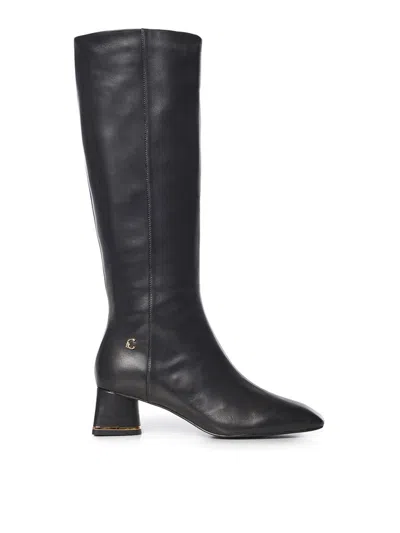 Coccinelle Leather Boots In Black