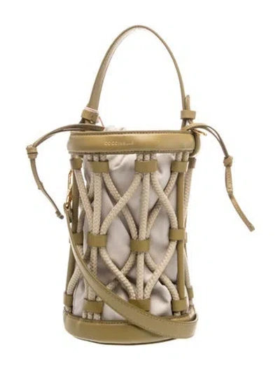 Pre-owned Coccinelle Leather Bucket Bag W/ Tags In Neutrals