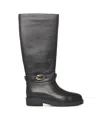 Coccinelle Leather C-saddle Boots In Black