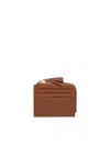 Coccinelle Leather Card Holder In Brown