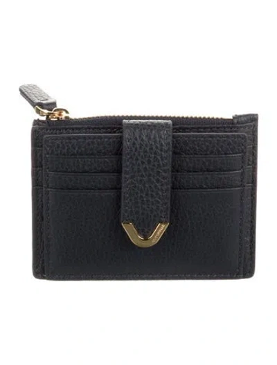 Pre-owned Coccinelle Leather Card Holder W/ Tags In Blue